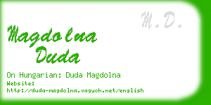 magdolna duda business card